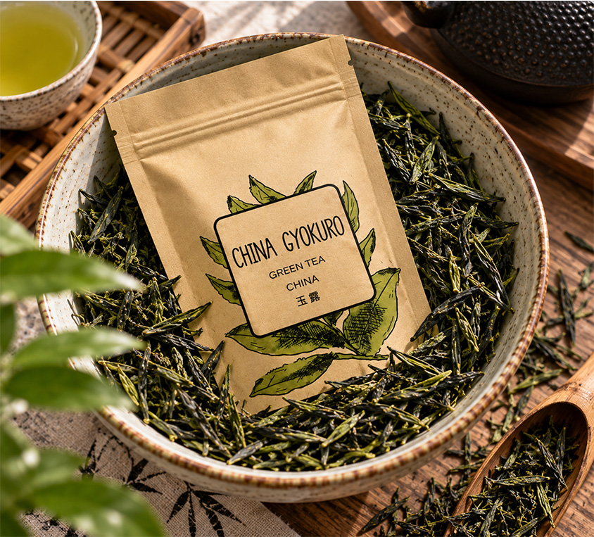 China Gyokuro Leo Tea – zielona herbata liściasta z Chin w opakowaniu doypack 250g